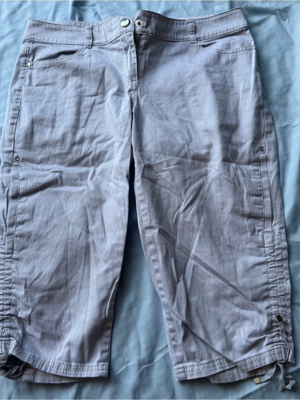 WHBM Capri Cargo Tie Ruched Sides